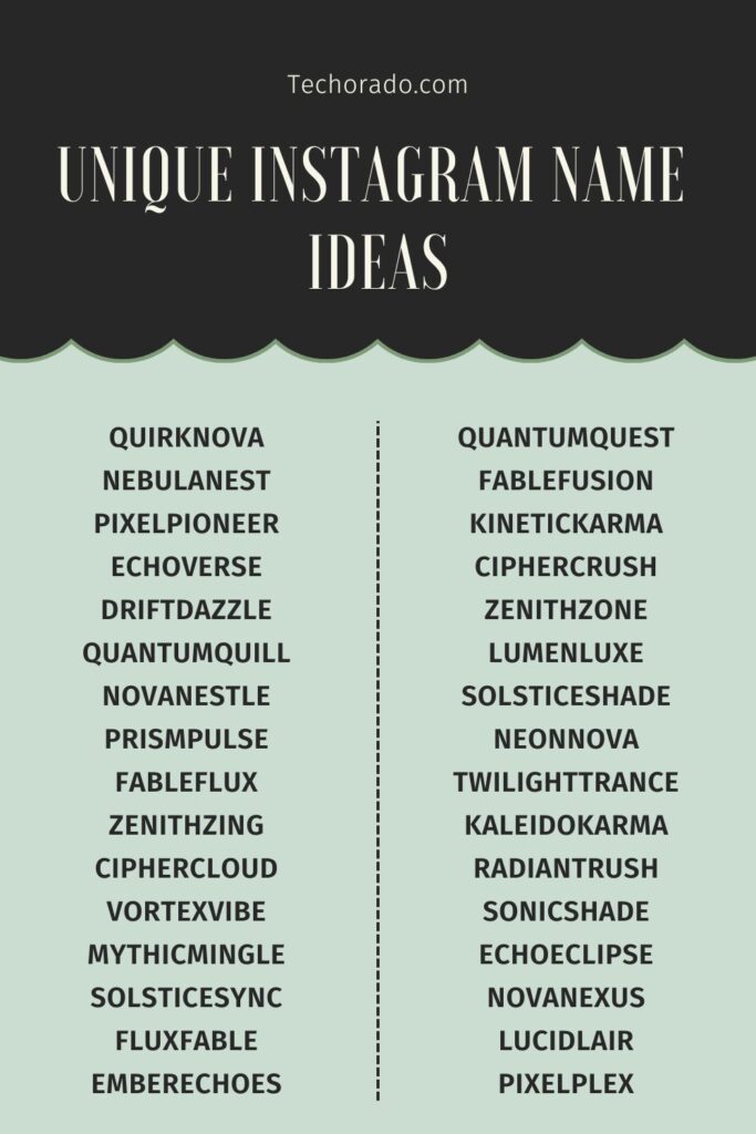 Unique Instagram Name Ideas for an Original and One-of-a-Kind Profile