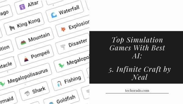 top simulation games with best ai: Infinite Craft by Neal